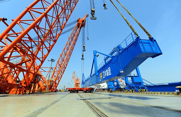 Container gantry crane delivery to Thailand Lin chapan port