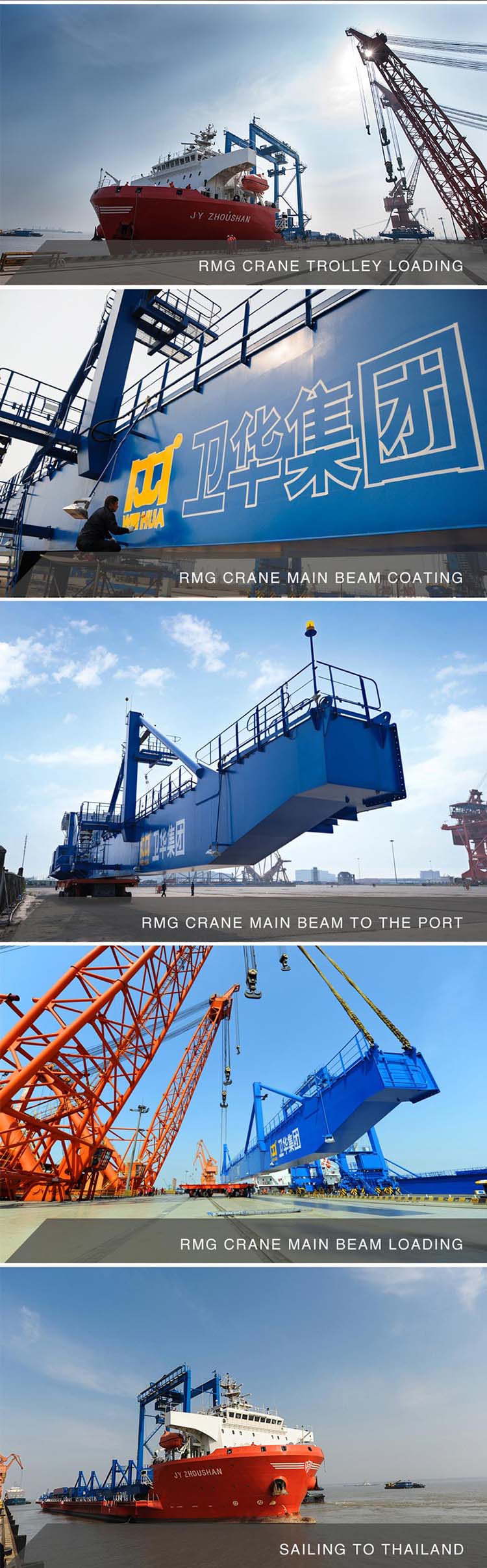 Weihua Container Gantry Cranes will be shipped to Thailand