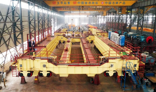 Weihua Crane Provides Metallurgical Casting Cranes for Baosteel, China