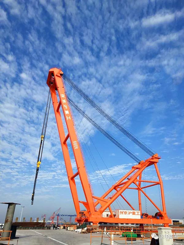 Weihua Port Crane (fixed crane) 660 ton successfully passed the acceptance test~Let's take a look!