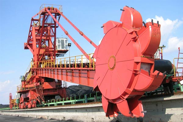 bucket wheel material handling