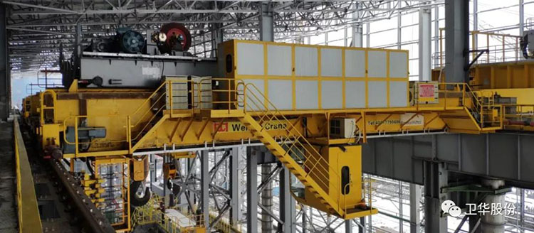 80 ton double girder bridge crane