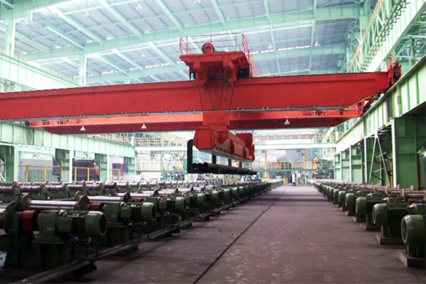 Intelligent Steel-Pipe Distribution Overhead Crane